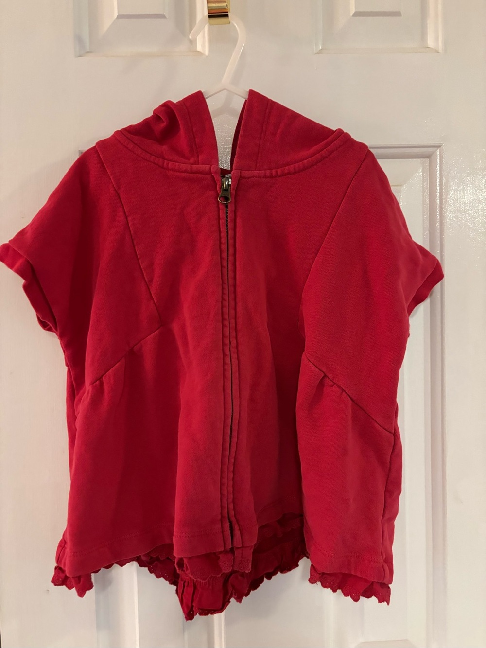 Girl's Tea Collection hooded zip poncho